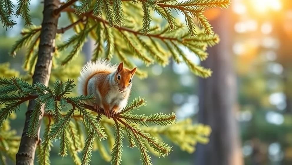 Text till barnsången ekorrn satt i granen